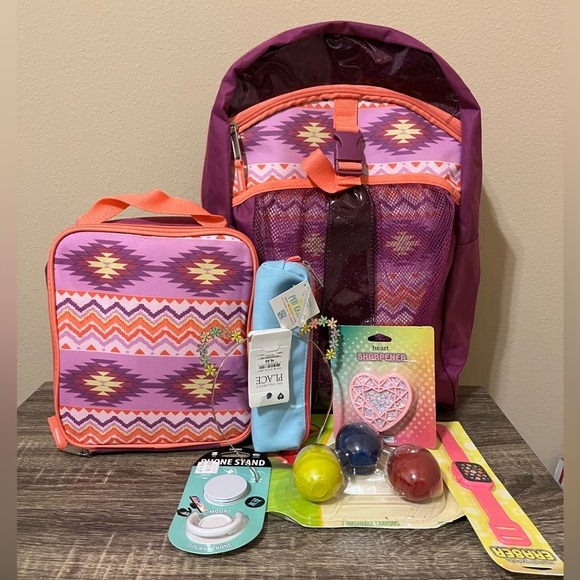 Other - Girls Backpack & Lunch Kit Bundle